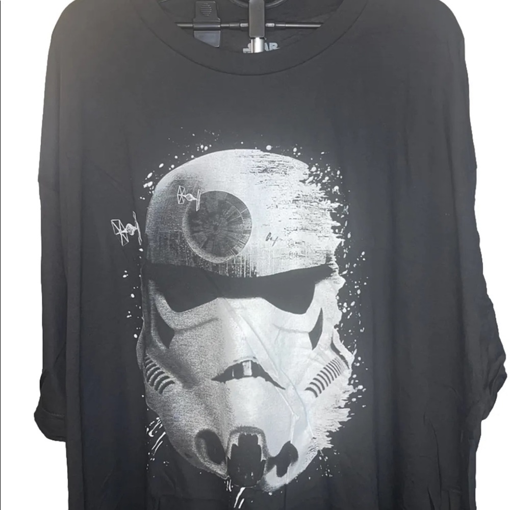 Star Wars T-Shirt ,Death Star Black Graphic LT